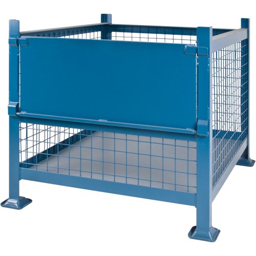 Bulk Stacking Containers, 34.5" W x 40.5" D x 30" H, 3000 lbs. Capacity