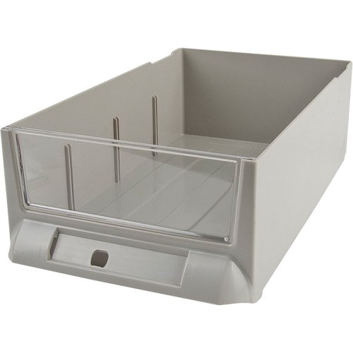 Replacement Drawer for KPC-200 Parts Cabinets, Plastic, 5-3/8" W x 9-13/16" D x 3-3/10" H, Grey