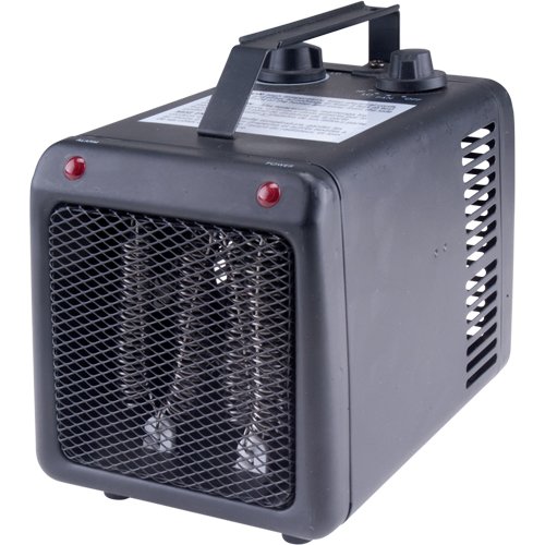 Portable Open Coil Heater, Radiant Heat, Electric, 5200