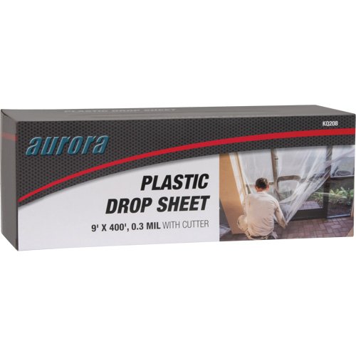 Drop sheet, 400' L x 9' W, Plastic