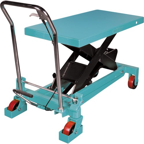 Heavy-Duty Hydraulic Scissor Lift Table, 40" L x 20-1/8" W, Steel, 2200 lbs. Capacity