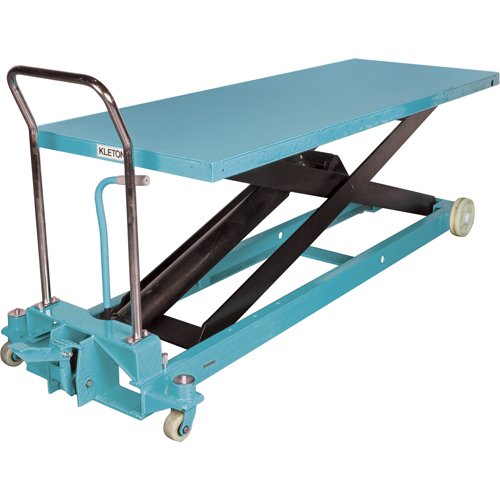 Heavy-Duty Hydraulic Scissor Lift Table, 80-1/8" L x 29-1/2" W, Steel, 2200 lbs. Capacity