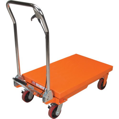 Hydraulic Scissor Lift Table, 32" L x 19-3/4" W, Steel, 660 lbs. Capacity