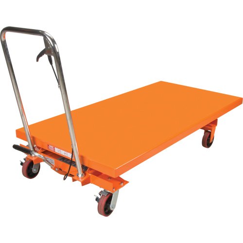Hydraulic Scissor Lift Table, 63" L x 31-1/2" W, Steel, 1100 lbs. Capacity