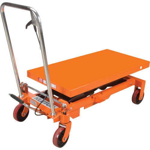 Hydraulic Scissor Lift Table, 39-1/2" L x 20" W, Steel, 1650 lbs. Capacity