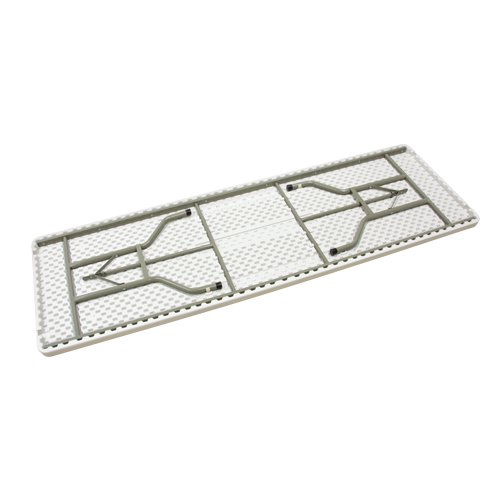 Folding Table, Rectangular, 96" L x 30" W, Polyethylene, White