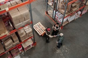 men working in a warehouse