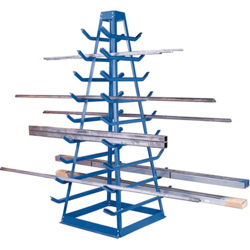Bar Storage Racks - Horizontal Bar Racks, Horizontal, 9 Levels, 18" W x 40" D x 84" H, 1800 lbs. Cap.