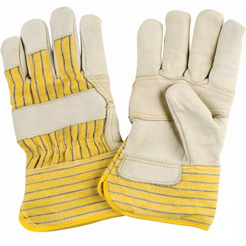 Winter-Lined Patch-Palm Fitters Gloves, X-Large, Grain Cowhide Palm, Cotton Fleece Inner Lining