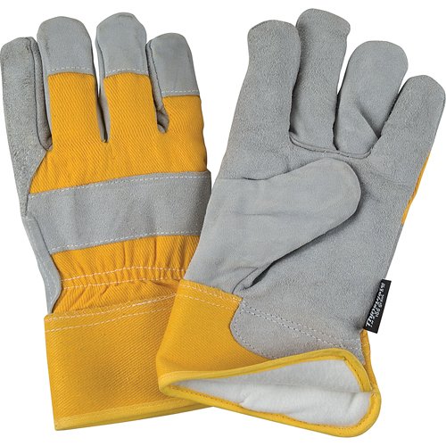 Superior Warmth Winter-Lined Fitters Gloves, Medium, Split Cowhide Palm, Thinsulate™ Inner Lining