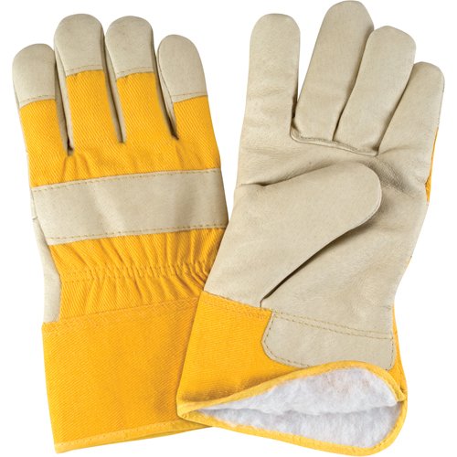 Winter-Lined Fitters Gloves, 2X-Large, Grain Pigskin Palm, Boa Inner Lining