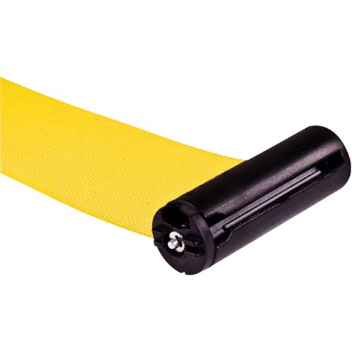 Free-Standing Crowd Control Barrier Receiver Post, 35" High, Yellow