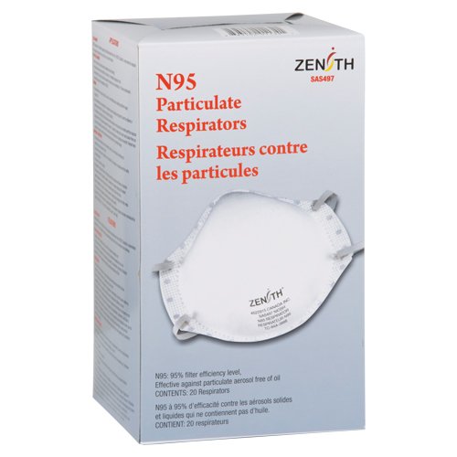 Particulate Respirators, N95, NIOSH Certified, Medium/Large