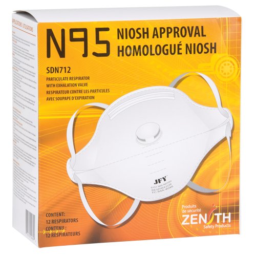 Particulate Respirator, N95, NIOSH Certified, Medium/Large