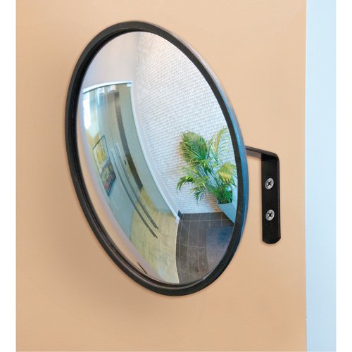 Convex Mirror with Bracket, Indoor/Outdoor, 36" Diameter