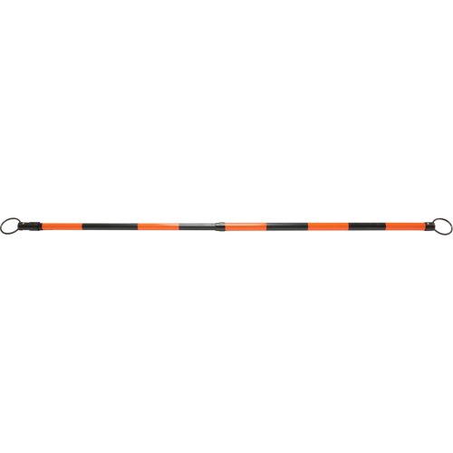 Retractable Cone Bar, 7' 5" Extended Length, Black/Orange