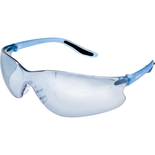 Z500 Series Safety Glasses, Blue/Indoor/Outdoor Mirror Lens, Anti-Scratch Coating, CSA Z94.3