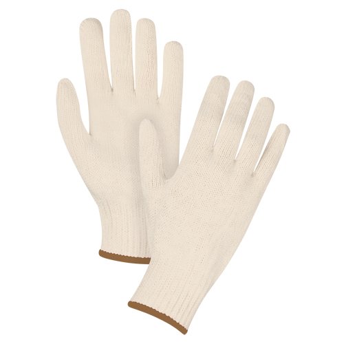 Heavyweight String Knit Gloves, Poly/Cotton, 7 Gauge, X-Large