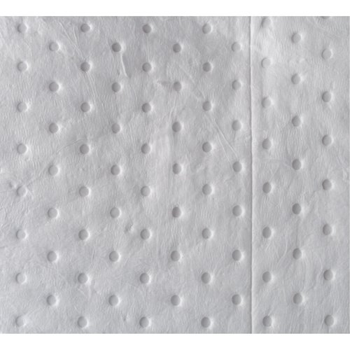 Bonded Sorbent Pad, Oil Only, 15" x 17", 8 gal. Absorbancy