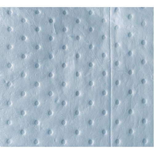 Blue Bonded Sorbent Pad, Oil Only, 15" x 17", 15 gal. Absorbancy