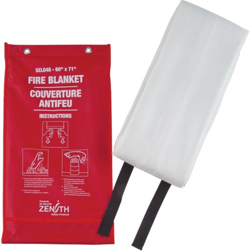Fire Blanket, Fibreglass, 60"W x 71"L