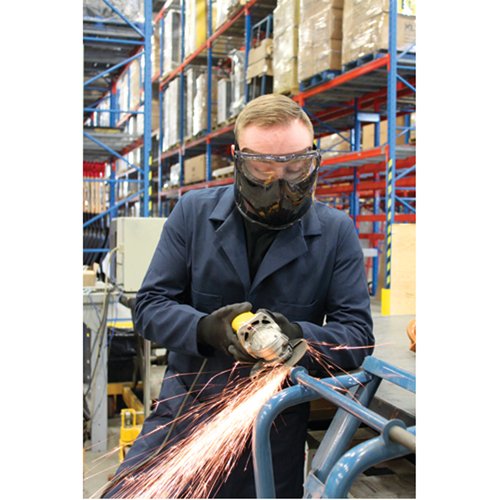 Z2300 Series Safety Shield Goggles, Clear Tint, Anti-Fog, Elastic Band