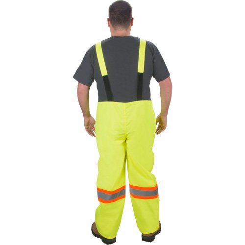 RZ1000 Rain Bib Pants, Polyester, 4X-Large, High Visibility Lime-Yellow