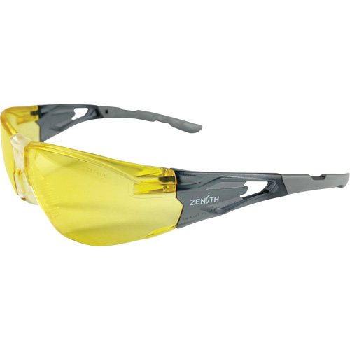 Z2900 Series Safety Glasses, Amber Lens, Anti-Scratch Coating, ANSI Z87+/CSA Z94.3