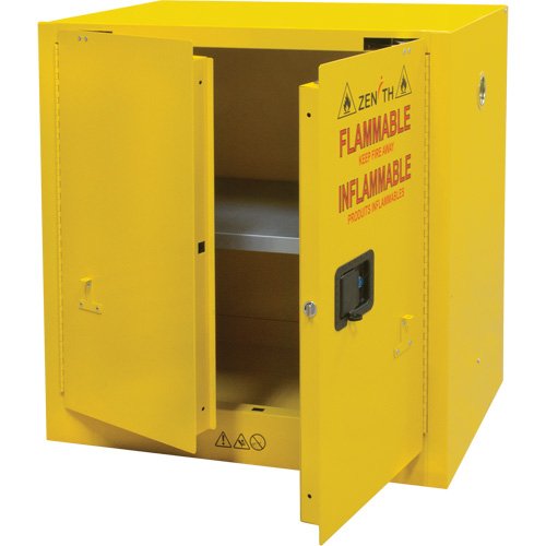 Flammable Storage Cabinet, 22 gal., 2 Door, 35" W x 35" H x 22" D