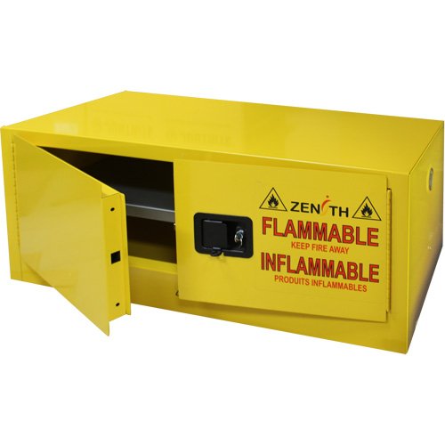 Flammable Storage Cabinet, 12 gal., 2 Door, 43" W x 18" H x 18" D