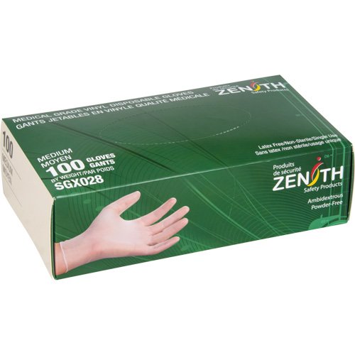 Disposable Gloves, X-Large, Vinyl, 4.5-mil, Powder-Free, Clear, Class 2