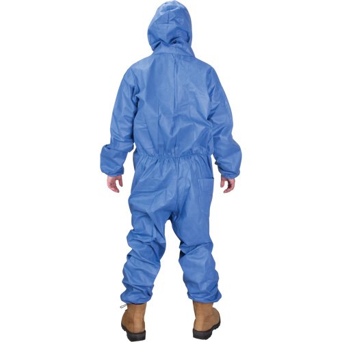 Hooded Coveralls, Medium, Blue, SMS