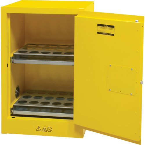 Flammable Aerosol Storage Cabinet, 12 gal., 1 Door, 23" W x 35" H x 18" D