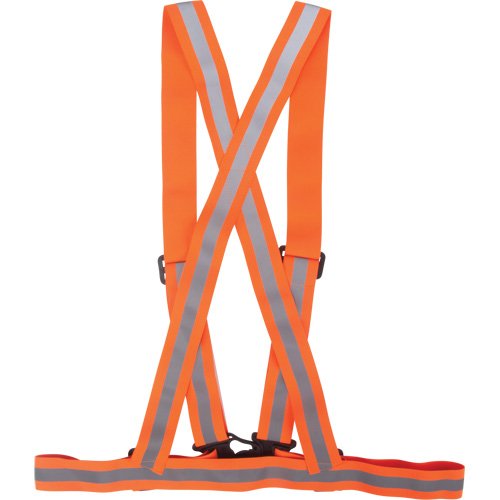 Traffic Harness, High Visibility Orange, Silver Reflective Colour, 3X-Large