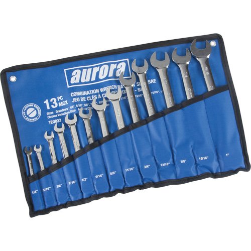 Fixed Head Wrench Set, 13 Pieces, Imperial
