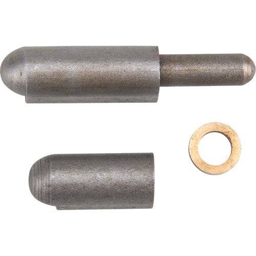 Weld-On Hinge, 0.315" Dia. x 1.969" L, Mild Steel w/Fixed Steel Pin
