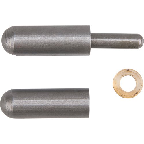 Weld-On Hinge, 0.453" Dia. x 2.756" L, Mild Steel w/Fixed Steel Pin