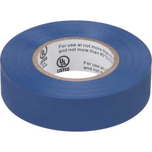 Electrical Tape, 19 mm (3/4") x 18 M (60'), Blue, 7 mils